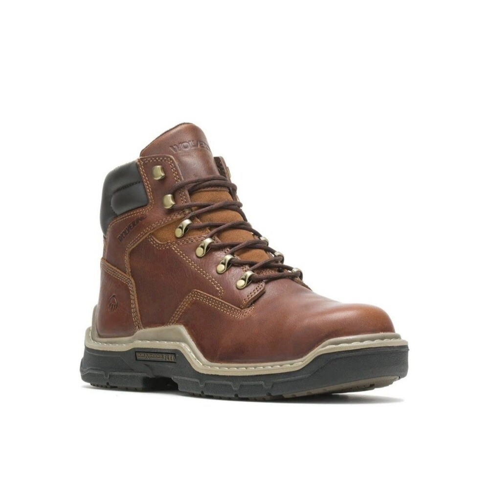 EUC Wolverine Men's Raider DuraShocks 6 Inch Work Boots Size 9.5 EU 42.5